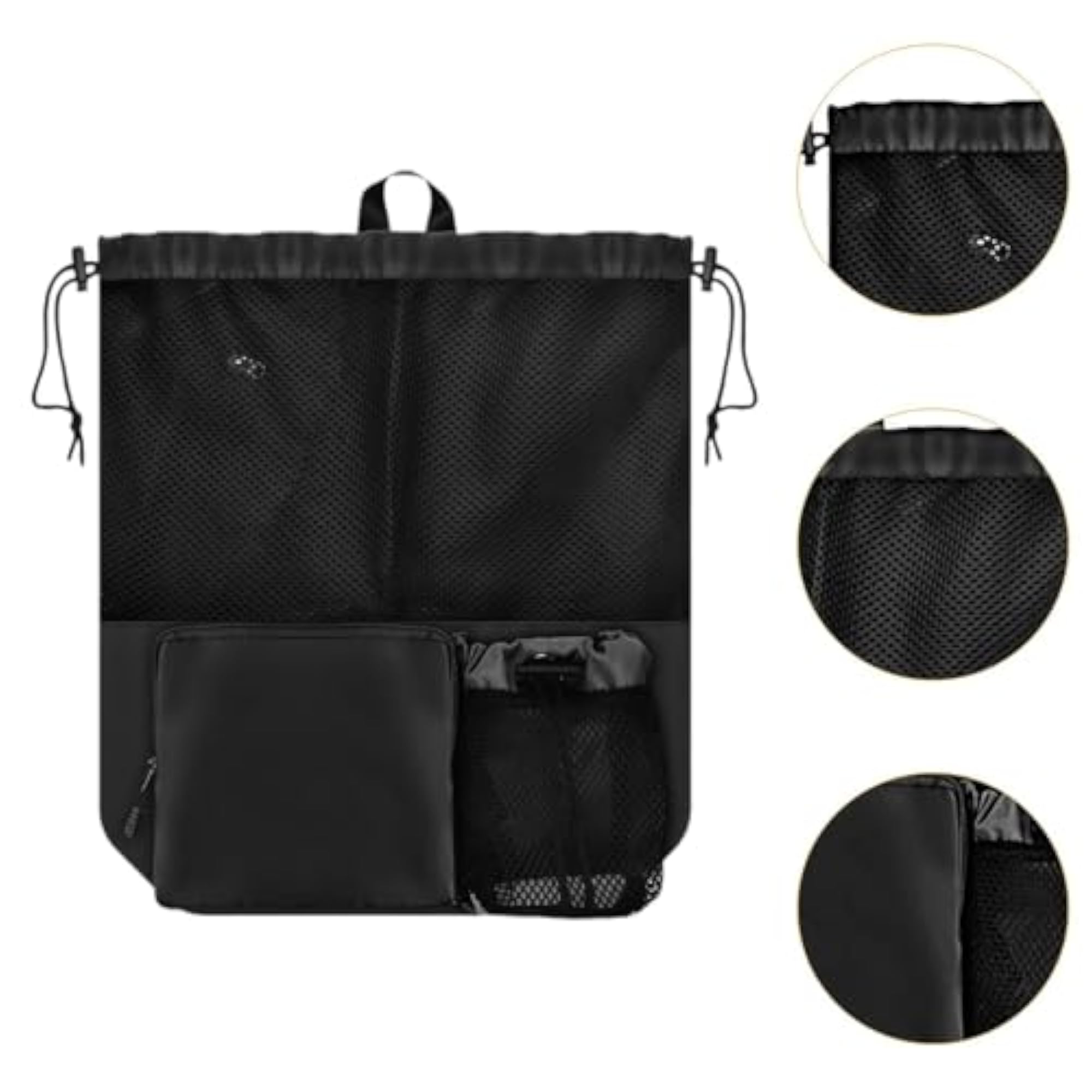 Mesh Drawstring Backpack for Travel and Gym